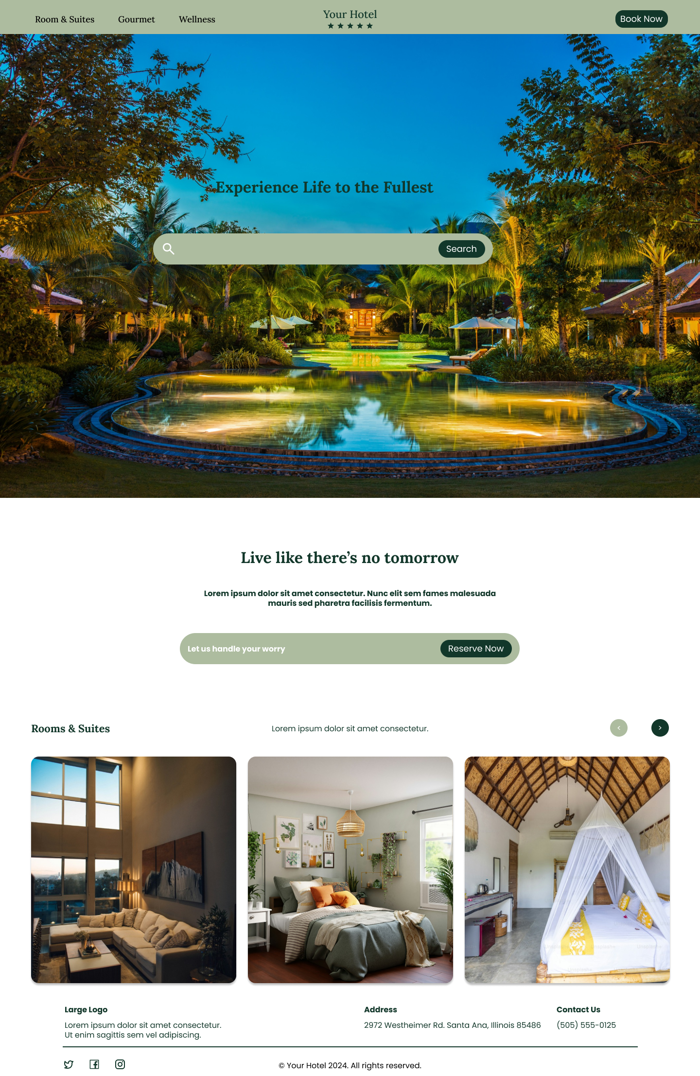 hotel website